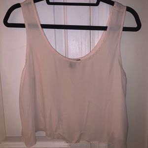 Forever 21 Sheer Cropped Tank Tøp